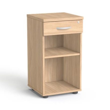 MAYAH Szekrény, asztalmagas, fiókos, nyitott polcos, MAYAH "Freedom SV-14", tölgy