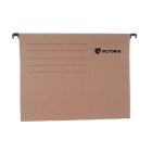 Függőmappa, karton,VICTORIA, natúr