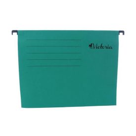 Függőmappa, karton, A4, VICTORIA OFFICE, zöld