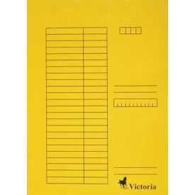 Pólyás dosszié, Victoria, sárga, 5 db