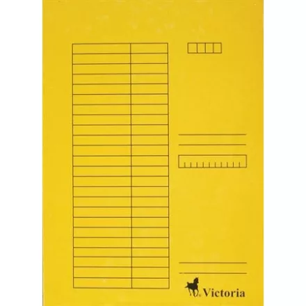 Pólyás dosszié, Victoria, sárga, 5 db