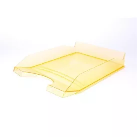 VICTORIA Irattálca, műanyag, áttetsző narancs