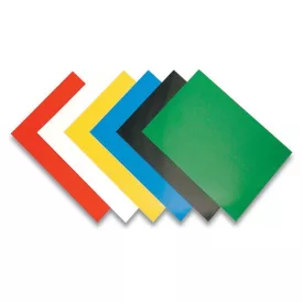   FELLOWES Hátlap, A4, 250 g, fényes, FELLOWES "Chromolux", fehér