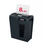 Iratmegsemmisítő, konfetti, 8 lap, REXEL, Secure X8