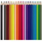 MAPED Akvarell ceruza készlet, háromszögletű, ecsettel, MAPED "Color Peps", 24 különböző szín