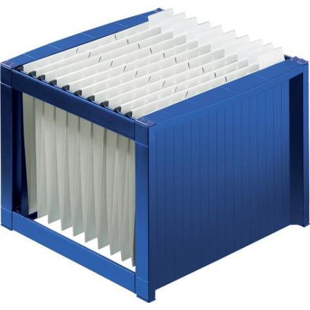 HELIT Függőmappa tároló, műanyag, kék