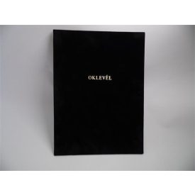 Oklevéltartó, A4, exclusive aranyozva fekete