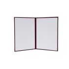 Oklevéltartó, A4, exkluzív, plüss, aranyozva, bordó