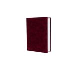 Oklevéltartó, A4, exkluzív, plüss, bordó