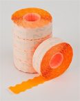 METO Árazógépszalag, 22x16 mm, METO, narancs