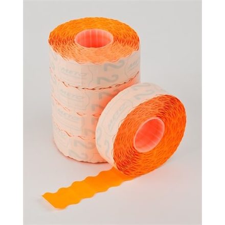 METO Árazógépszalag, 22x16 mm, METO, narancs