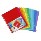 VIQUEL Regiszter, műanyag, A4 Maxi, 12 részes, VIQUEL