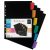 VIQUEL Regiszter, műanyag, A4 Maxi, 6 részes, VIQUEL "Rainbow Class", fekete