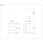 CONTAINER JSGW 010W irattartó szekrény