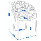 K16-FX műanyag PP kerti szék