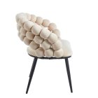 K20-FX bársony szék, fekete lábakkal, több színben