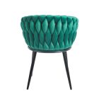 K7-FXB bársony szék, fekete lábakkal, több színben