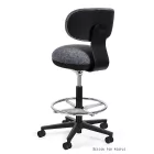 UNIQUE Turini munkaszék, lábtartó gyűrűvel