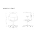 UNIQUE Robin munkaszék, szürke váz