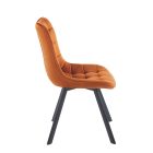 KO265-FX bársony szék, visszafordító funkcióval, több színben