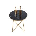 L11-FX kerek márványmintás dohányzóasztal, többféle