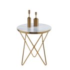 L11-FX kerek márványmintás dohányzóasztal, többféle