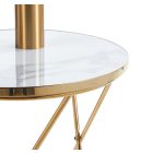 L11-FX kerek márványmintás dohányzóasztal, többféle