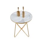 L11-FX kerek márványmintás dohányzóasztal, többféle