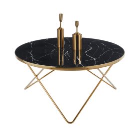 L12-FX kerek márványmintás dohányzóasztal, többféle