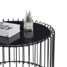 L13-FX kerek üveg dohányzóasztal, többféle