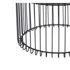 L13-FX kerek üveg dohányzóasztal, többféle