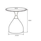 L20-FX kerek kerámia dohányzóasztal