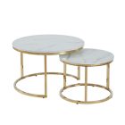 L3-FX kerek dupla dohányzóasztal, többféle