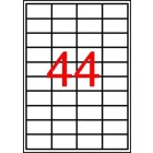 APLI Etikett, 48,5x25,4 mm, poliészter, kerekített sarkú, APLI, átlátszó, 440 etikett/csomag