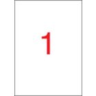 APLI Etikett, 210x297 mm, poliészter, APLI, átlátszó, magasfényű, 10 etikett/csomag