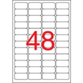   APLI Etikett, 45,7x21,2 mm, biztonsági, kerekített sarkú, APLI, 480 etikett/csomag