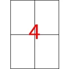 APLI Etikett, univerzális, 105x148 mm, extra erős, APLI "Super Sticky", 400 etikett/csomag