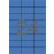 APLI Etikett, 70x37 mm, színes, APLI, kék, 2400 etikett/csomag