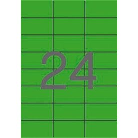   APLI Etikett, 70x37 mm, színes, APLI, zöld, 2400 etikett/csomag