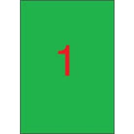   APLI Etikett, 210x297 mm, színes, APLI, zöld, 100 etikett/csomag