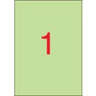 APLI Etikett, 210x297 mm, színes, APLI, pasztell zöld, 20 etikett/csomag