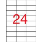 APLI Etikett, 70x37 mm, poliészter, időjárásálló, matt, APLI, áttetsző, 2400 etikett/csomag