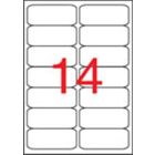 APLI Etikett, 99,1x38,1 mm, poliészter, időjárásálló, kerekített sarkú, APLI, 280 etikett/csomag