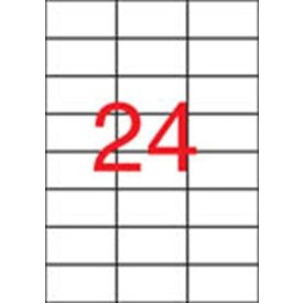   APLI Etikett, 70x37 mm, poliészter, időjárásálló, matt, APLI, áttetsző, 480 etikett/csomag