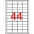 APLI Etikett, 48,5x25,4 mm, poliészter, időjárásálló, matt, APLI, áttetsző, 4400 etikett/csomag