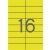 APLI Etikett, 105x37 mm, színes, APLI, sárga, 1600 etikett/csomag