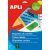 APLI Etikett, 105x148 mm, színes, APLI, kék, 80 etikett/csomag