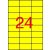 APLI Etikett, 70x37 mm, színes, APLI, sárga, 480 etikett/csomag