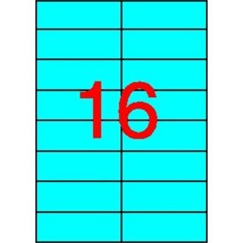   APLI Etikett, 105x37 mm, színes, APLI, kék, 320 etikett/csomag