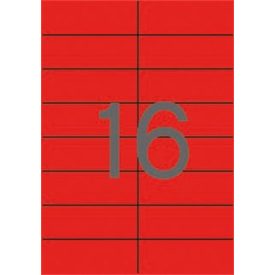   APLI Etikett, 105x37 mm, színes, APLI, piros, 320 etikett/csomag